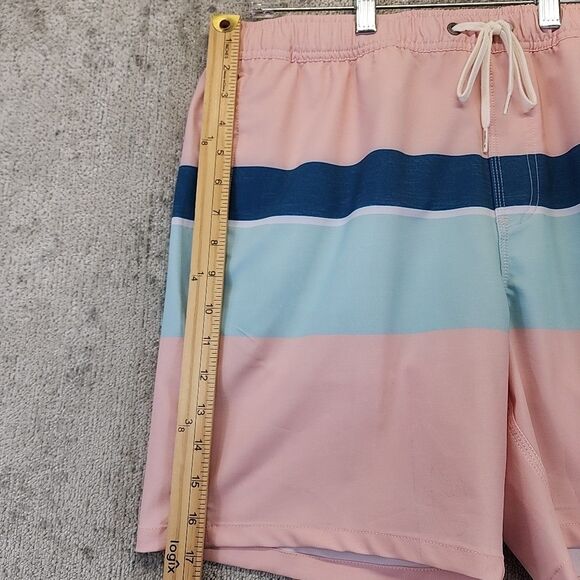 O'Neill Swim Shorts Trunks Mens Medium Pink Blue Lightweight Drawstring New - Picture 4 of 8
